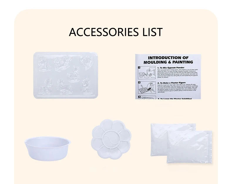 Arts and Crafts Set Painting Kit Unpainted DIY Dinosaur Space Projects Creative Blank Model Toys Graffiti Montessori Educational