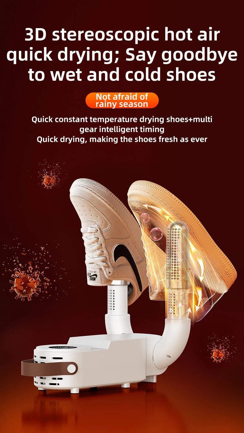 HOMEFISH Korean Style Electric Shoe Dryer 220V - Footwear Heater for Deodorizing And Sterilizing Home Use Appliance