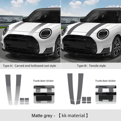 Car Engine Hood Vinyl Trunk Decal Stickers For Mini Cooper F56 F60 F55 F54 R56 R60 F65 F66 U25 J01 Countryman Car Accessories