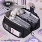 Large Capacity Pencil Case with Zipper - Portable Stationery Bag for Students, School & Office Supplies Storage