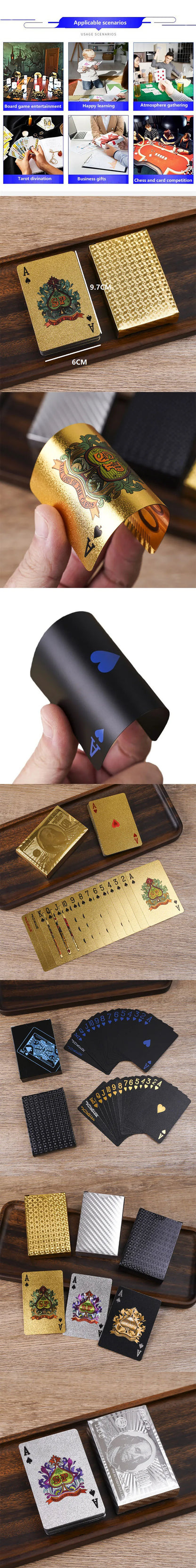 Plastic Poker Cards Professional Poker Deckplaying Cards Classic Carte Waterproof Wpt Poker Cards Games 54 Game Card PKP01