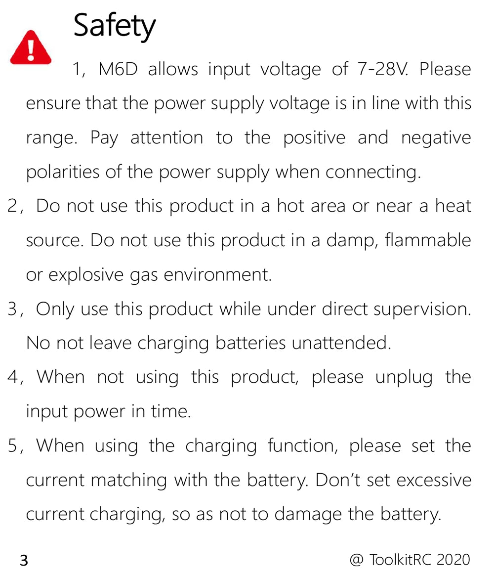ToolkitRC M6D V3 Charger Black DC 500W Intelligent Dual Channel 1S 2S 3S 4S 5S 6S Toy Model Car Lithium Battery Fast Charging