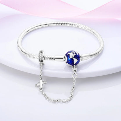 Bracelet Original 925 Sterling Silver Charm Bracelet 17-20CM Love Heart Pave Zirconia Bracelet for Women DIY Charm Jewelry Gifts