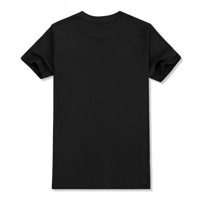 EU size 100% pure cotton custom T-shirt front and back team school uniform store logo text photo for men's personalized high-end