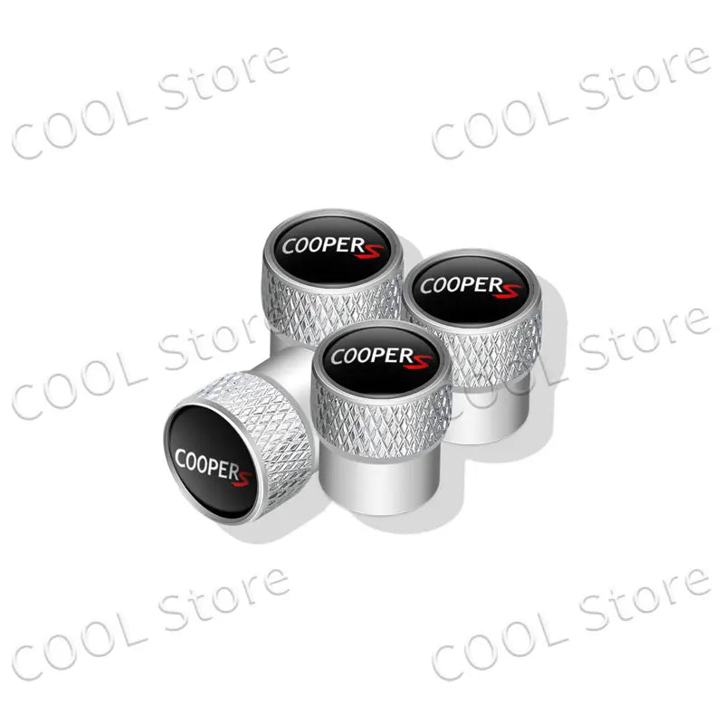 4Pcs Car Styling John Cooper Works Emblem Auto Wheel Tire Air Valve Caps Dust Cover For Mini Cooper S Logo R52 R53 R58 F55 F56