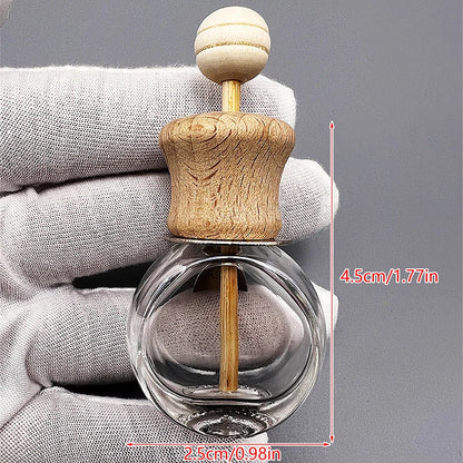 B*1PCS Car Air Freshener Perfume Clip Essential Oil Diffuser Vent Empty Glass Bottle Aromatherapy Decoration