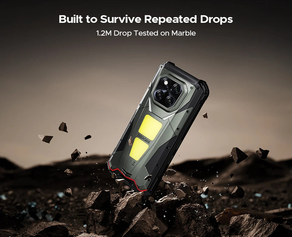World Premiere DOOGEE V Max Play 5G Projector Rugged Phone 20500mAh Dual Camping Lights Dimensity 7300 16GB+512GB NFC Smartphone