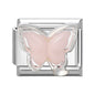 New Shiny Zircon Heart Butterfly Flower Star Bow Italian Charm Links Fit 9MM Stainless Steel Bracelet Girls' DIY Making Gift