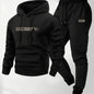 The 2026 new men's two-piece casual long-sleeved hooded sports shirt and sports pants set is suitable for wearing in autumn