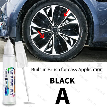 For BYD SEAL Touch Up Paint Wheel Repair Kit Quick And Easy Wheel Scratch Repair Rim Paint For Car Wheel Repair Silver Black