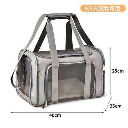 Large Capacity Mesh Breathable Pet Bag Outdoor Portable Cat Backpack Breathable Mesh Pet Travel Carrier Cats Daily Outdoor Use