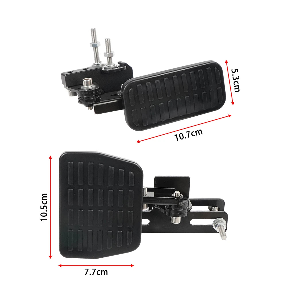 Gas and Brake Pedal Extenders Suitable For Most Vehicles Pedal For Go Kart Adjustable Length Angle Auto Vehicles Brake&Accelerat