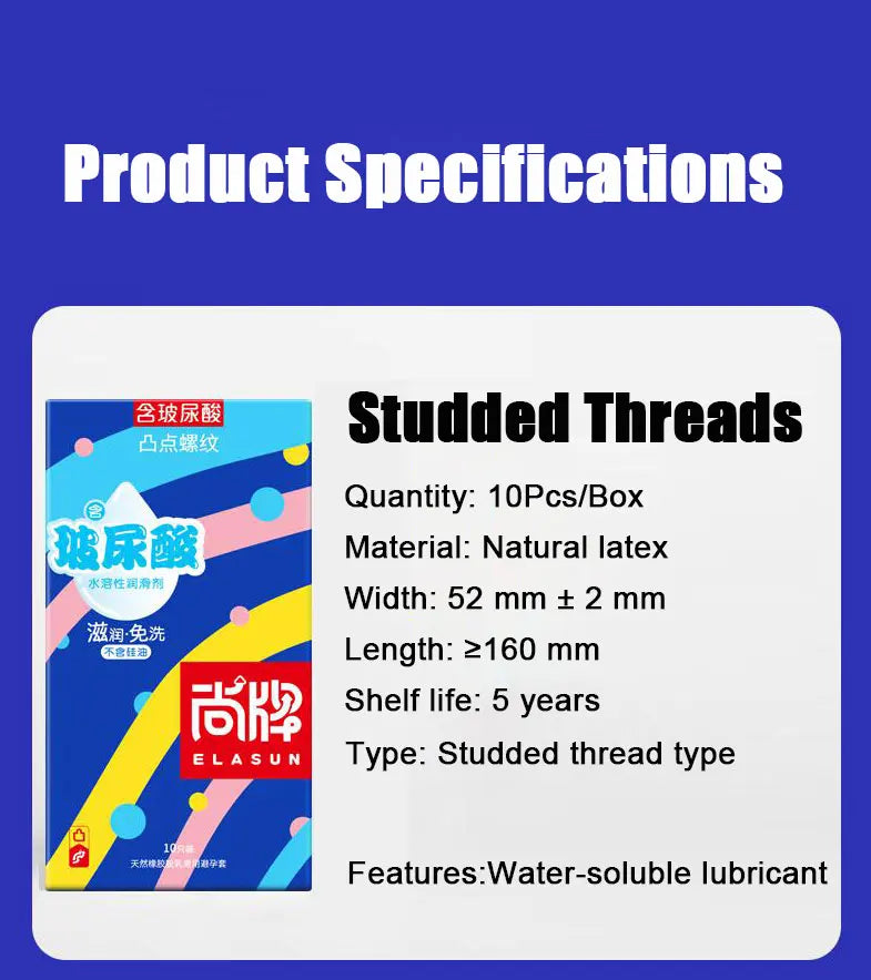 Ultra Thin Condoms Sex Toys for Men Nature Rubber Latex Condom Hyaluronic Acid Lubricant Vagina Moist Sex Shops Adult Product
