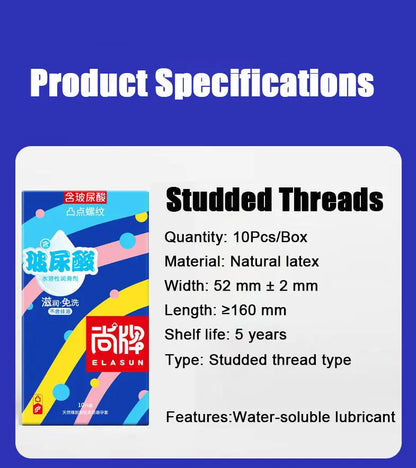 Ultra Thin Condoms Sex Toys for Men Nature Rubber Latex Condom Hyaluronic Acid Lubricant Vagina Moist Sex Shops Adult Product