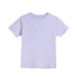 2-16 Years Summer Kids Boys Girls T-shirts Solid Cotton Breathable Teenager Short Tops Children's Tees Casual Shirt Baby Clothes