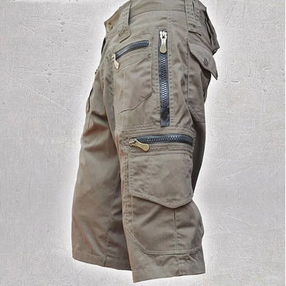 Men's Cotton Casual Cargo Shorts Summer New Loose Straight Oversized Workwear Shorts Multi Pockets Outdoor Short