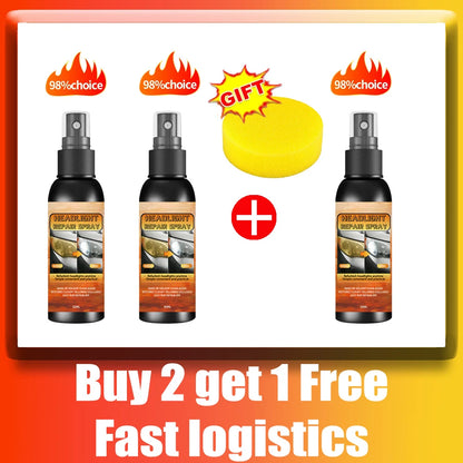 Car Headlight Coating Spray Liquid Car Light Cleaner And Restorer UV Resistant Long Lasting Head Light Coating Spray