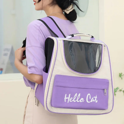 Backpack for Cats and Dogs, Portable Pet Bag for Outdoor Use, Large Capacity Space Cabin, Carrying Cat and Dog Box, Outdoor Bag