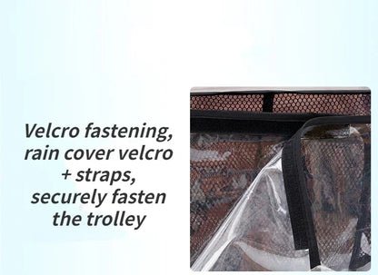 Twin Stroller Rain Cover Baby Pram Universal  Accessories Baby Stroller Windproof Warm Dust Proof Cover