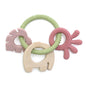 4 In One Baby Silicone Teether Ring BPA Free Rattles Bracelet Food Grade Elephant Cute Octopus Shaped Teething Ring Toys