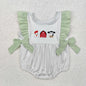 Wholesale Baby Girl Newborn Birthday Balloons Romper Bubble Embroidery Pink Plaid Bows Jumpsuit Kids Toddler Summer Clothes