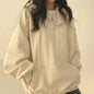 2024 Harajuku Loose Pullover Women Hoodie Oversized Top Summer Zip Up Sweatshirt Female Casual Long Sleeve Pocket Hooded