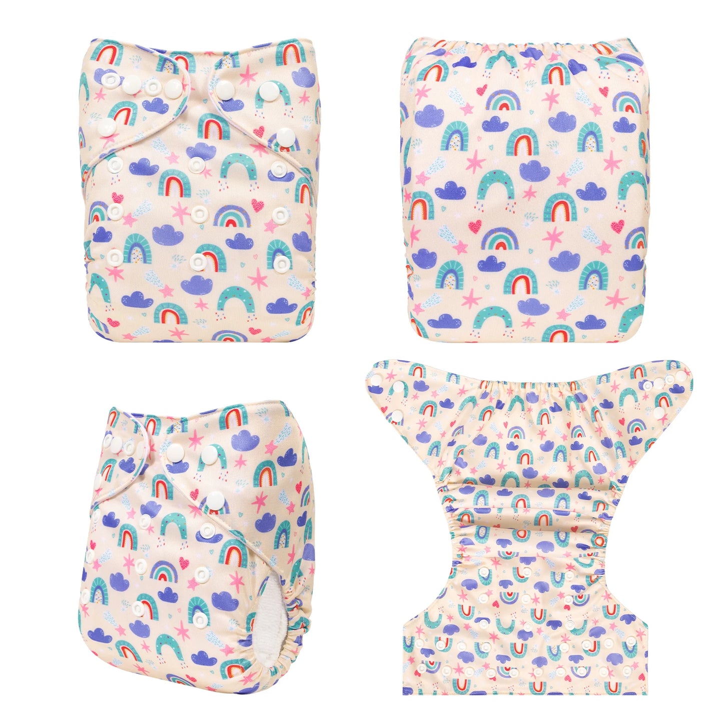 U Pick ALVABABY Digital Position Cloth Diapers Baby Reusable Modern Cloth Nappy for Baby with 1pc Microfiber Insert