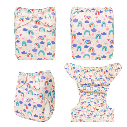 U Pick ALVABABY Digital Position Cloth Diapers Baby Reusable Modern Cloth Nappy for Baby with 1pc Microfiber Insert