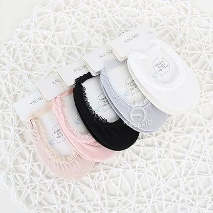 Baby Socks Newborn Socks Summer Lace Baby Socks Solid Color Princess Baby Girl Socks Infant Anti-slip Socks With Rubber Soles