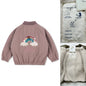 2025 KS Brand Winter Baby Boys Lambswool Jackets Vest Kids Clothes Girls Cherry Jackets Outerwear Coats Flight Suit Jackets 1-9Y