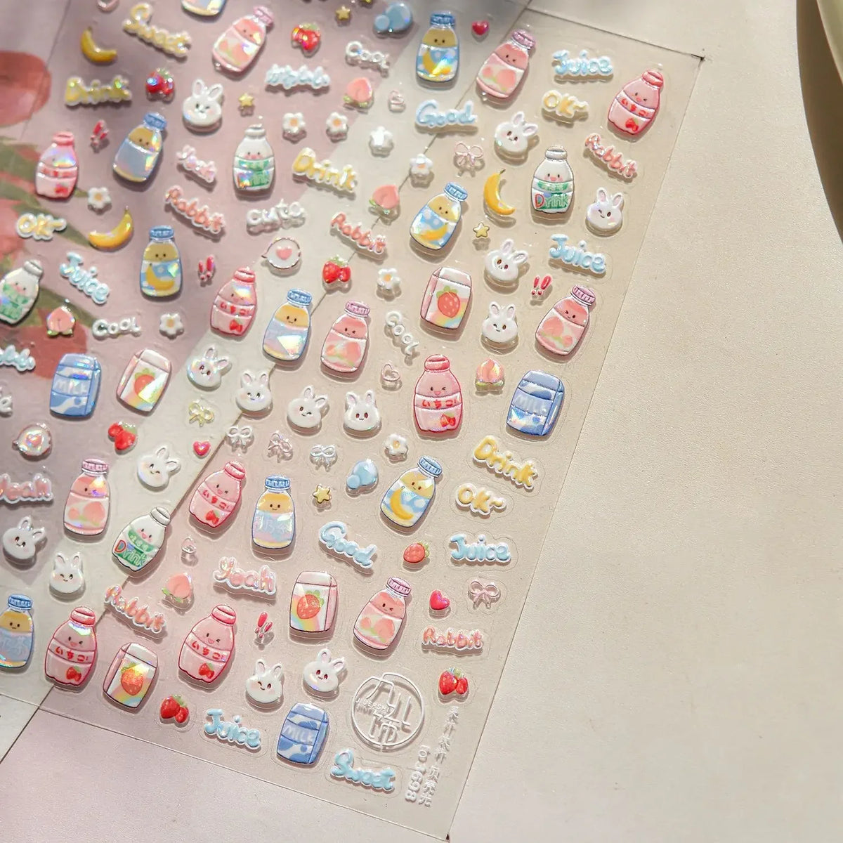 Ocean Shell Starfish Shell Conch Whale Dolphin Seahorse Coconut Tree Water Bubbles Self Adhesive Nail Art Sticker Manicure Decal