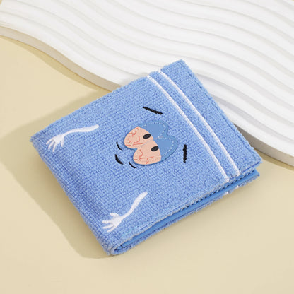 Plush Cartoon Wallet for Women Soft Fuzzy Surface with Zip PU Leather Coin Purse Closure Cute Casual Gift for Girls