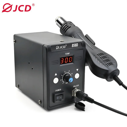JCD Hot Air Gun 858D 700W BGA Rework Solder Station Soldering Heat Air Gun Station 220V / 110V For SMD SMT Welding Repair Tools