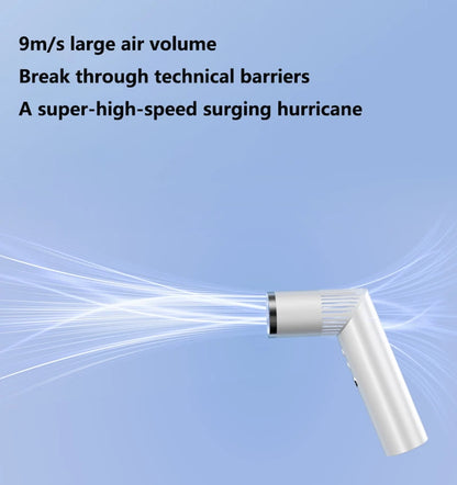 Lenovo Portable Foldable Handheld Fan Brushless Motor USB Rechargeable Mini Fan 199-Speed Settings with LED Display Small Fan