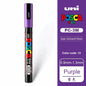 1pcs Japan UNI POSCA Markers PC-1M/3M/5M Acrylic Graffiti Pen Waterproof DIY Stackable Color Art Painting School Supplies