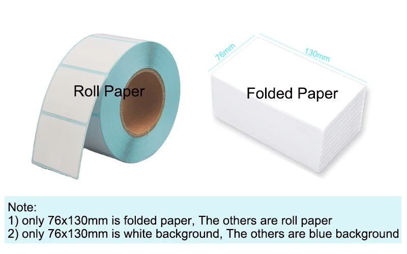 Width 40/50/60/70/80/90/100mm Self-Adhesive Stickers Shipping Thermal Label Barcode SKU Label Price Tag no Carbon Band Required