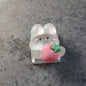 Cute Cartoon Transparent Strawberry Rabbit Keycap DIY Handmade Personalized Mechanical Keyboard Dedicated PBT Keycap
