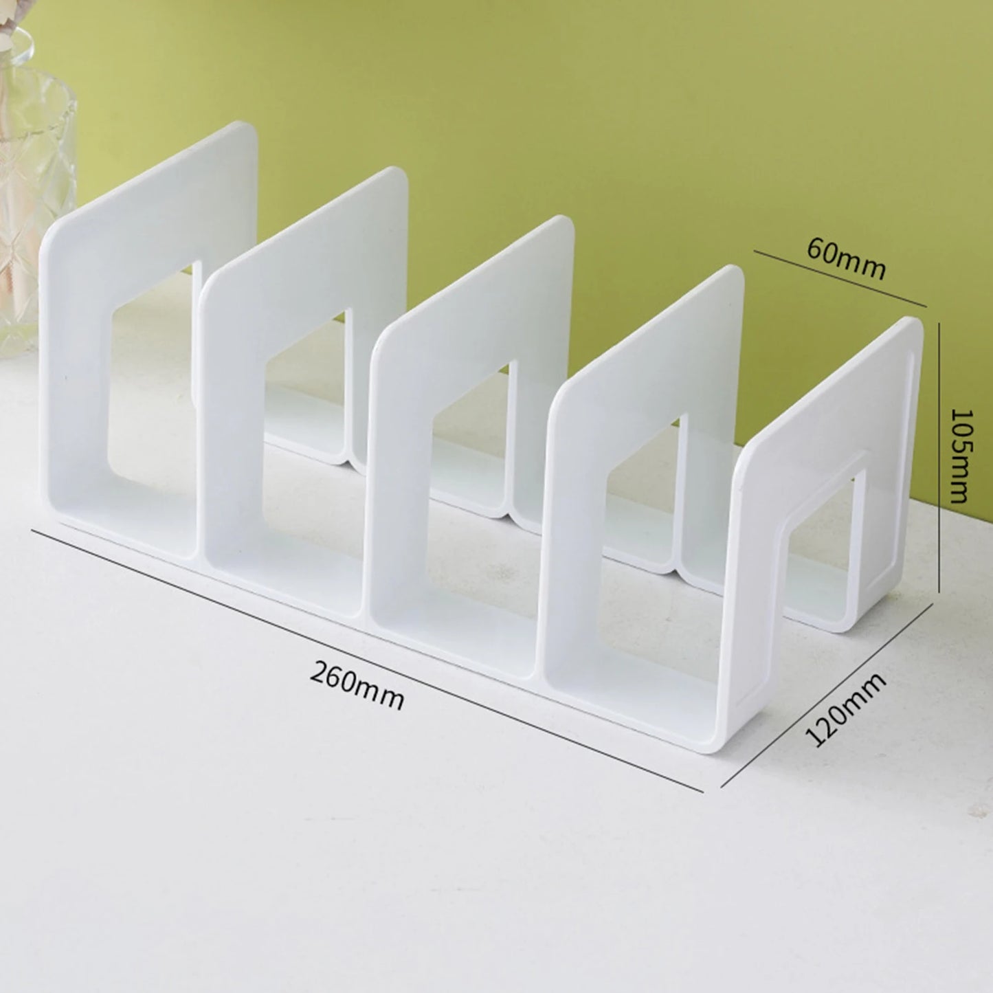 Multifunctional storage bookshelf, storage book stand, desk organizing rack, CD files, school office supplies
