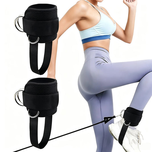 Ankle Strap for Cable Machine Kickbacks,Glute Workout,Leg Extensions,Booty Hip Abductors Exercise,Adjustable Ankle Cuff for Gym