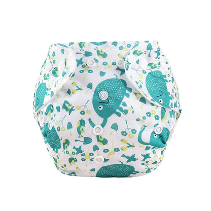 Baby Diapers Washable Reusable Nappies Grid Eco Friendly Cotton Baby Cloth Training Pant Cloth Diaper Adjustable Baby Fraldas
