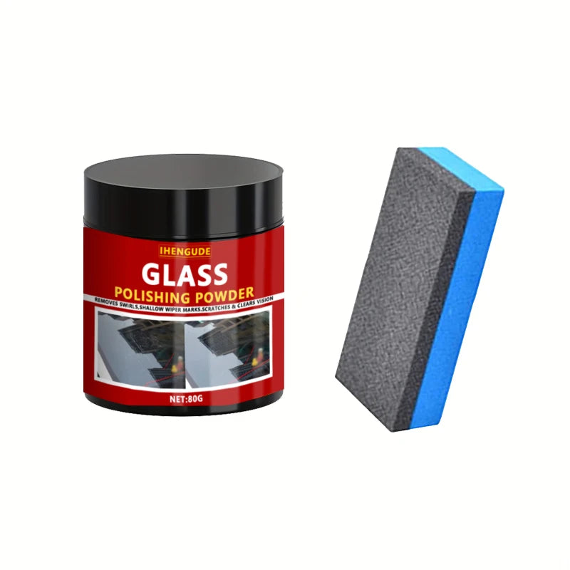 1PC 80g Glass Polishing Powder Window Windshield Scratch Remover Windscreen Repair Waxing Polish Cleaner