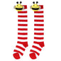 Halloween Knee High Socks Cosplay Striped Stockings for Halloween Girls Bee Costume 7-12Years