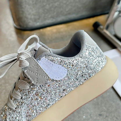 Girls' Shoes 2024 Spring New Casual Versatile Little Girls Star sneakers Spring and Autumn Children's Sports Shoes
