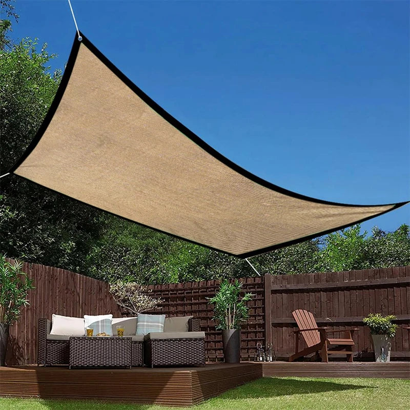 Premium HDPE Sun Shade Sail  All in One Solution for Patio,Garden Pergola,Yard,and Car Canopy! Ideal Plant Cover and Sun Shelter