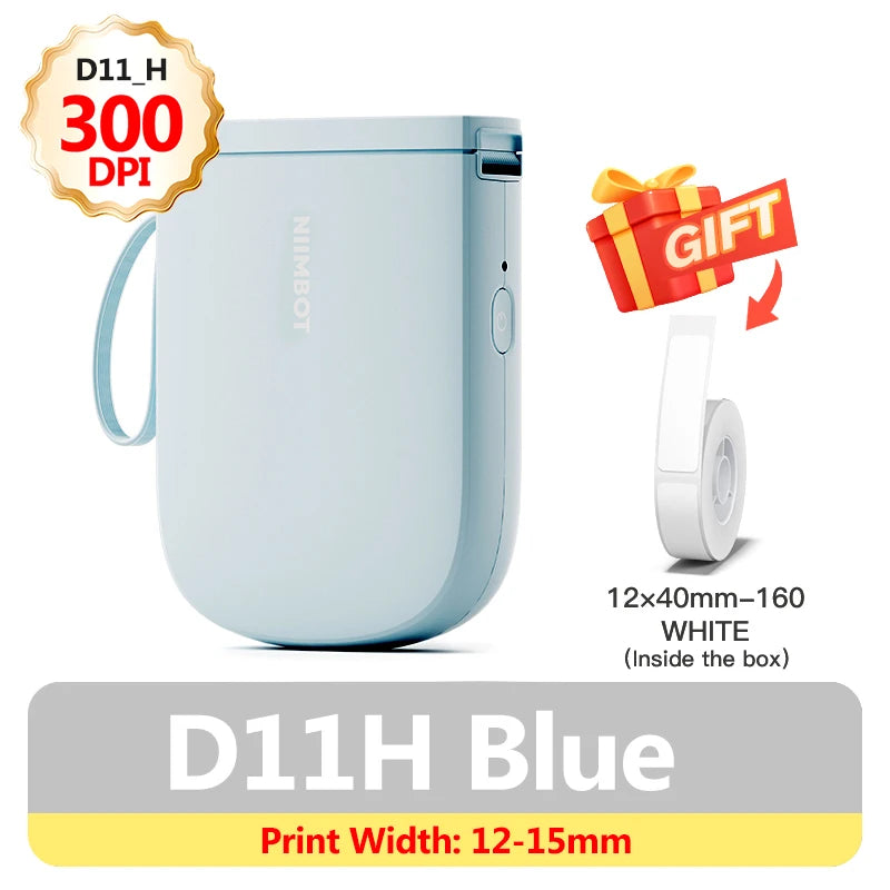 Niimbot D110 D11H 300dpi Bluetooth Label Printer Compact Wireless&Feature-Rich for Labeling Excellence Mobile Phone Durabiility