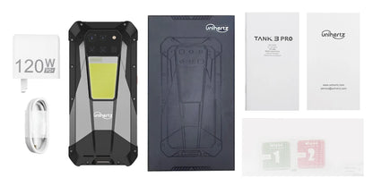 Unihertz Tank 3 Pro 8849 Rugged Smartphone Android 5G with 100 Lumens Projector 32/36GB 512GB 23800mAh Waterproof 200MP Phones