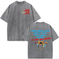 Rapper Bad Bunny Vintage Washed T Shirts Debi Tirar Mas Fotos DTMF T-shirts Men's Clothing Fashion High Quality T-shirt Couples