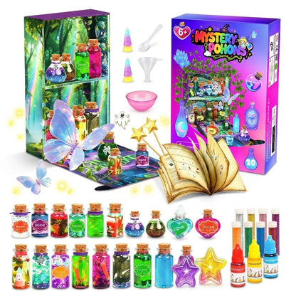 DIY Fairy Magical Potions Kit for Kids Potion Making Set Fairy Potion Bottles Craft Toy Science Set Magic Kits