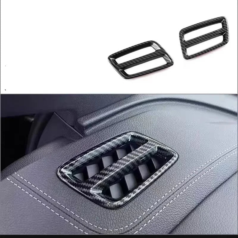 LHD For BYD Tang  EV DMI 2022-2024 ABS carbon Car Style Interior Front Rear Air Vent Outlet Cover Gear Window Control Pane