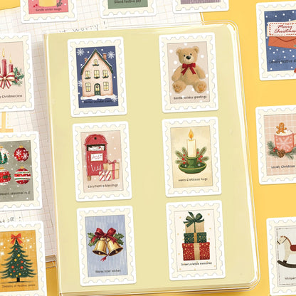 10/30/50Pcs Vintage Christmas stamps Stickers For Suitcase Skateboard Laptop Luggage Phone Car Styling DIY Decal Pegatinas